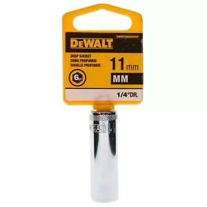 Dewalt DWMT86095OSP metrisch tiefe Chrombuchse, 7 mm 6-Punkt, 1/4" Antrieb, 86-095D - Bild 1 von 11