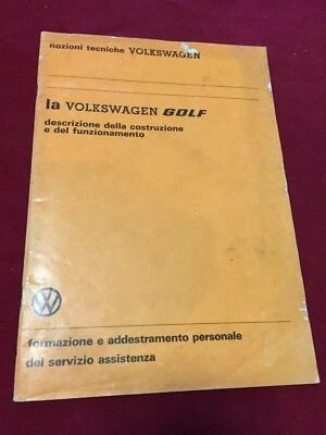 VOLKSWAGEN VW GOLF EPOCA MANUALE OFFICINA GUIDA RIPARAZIONE WORKSHOP ITALIANO IT - Immagine 1 di 4