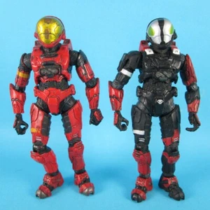 McFarlane Halo 3, Lot of 2 ~ Red EVA Spartan Soldier + 2008 SDCC EVA Hellspartan - Picture 1 of 24