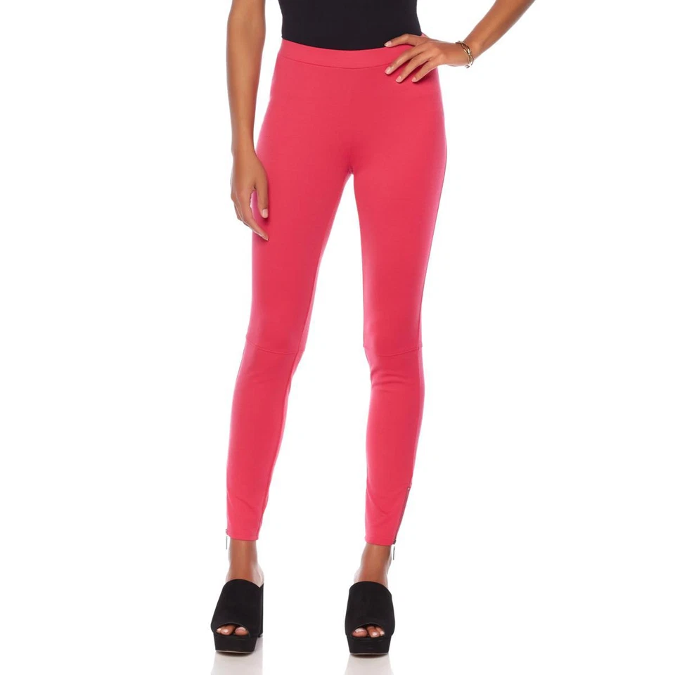 Serena Williams Women Pull-on Ankle-Zip Leggings Pant Orchid Pink Large Size HSN - Image 1 of 1