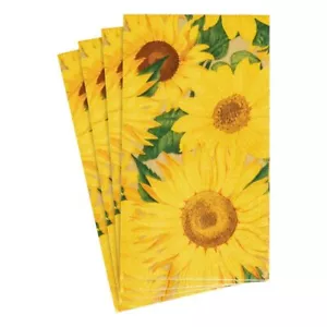 Sunflowers Paper Guest Towel Napkins - Two Packs of 15 - Picture 1 of 3