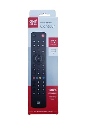 Universal Remote Control - One For All URC1210 Contour TV  - Black - Image 1 of 2