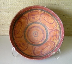 Pre-Columbian Mayan Polychrome Pottery Bowl - Picture 1 of 13
