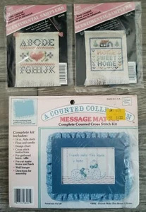 A Counted Collection Message Matte Cross Stitch 8001 Friends + 2 Bonus Sampler - Bild 1 von 7