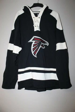 New NFL Atlanta Falcons old time jersey style mid weight cotton hoodie men XXL Cover