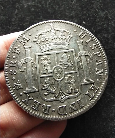 8 Reales Bust Dollar Hispan 1797 Mexico Carolus IIII FM Cover