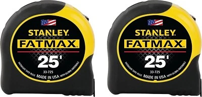2 Pack STANLEY FATMAX Tape Measure, 25-Foot (33-725) - Image 1 of 3