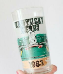 VINTAGE Kentucky Derby 1983 109 Mint Julep Beverage Glass, Winner Sunny's Halo