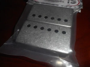 NEW - Nickel-Silver Pickup Covers (2), 50mm (1-31/32") Spacing - ANTIQUE NICKEL - Picture 1 of 1
