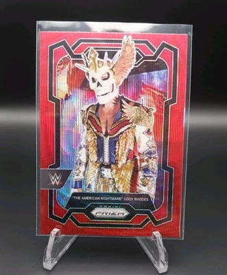 2024 Panini Prizm WWE Red Prizm The American Nightmare Cody Rhodes #132 - Image 1 of 2