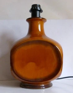 PAN / GOEBEL LÁMPARA DE MESA GRANDE NARANJA POP ART PIE DE LÁMPARA DISEÑO WGP AÑOS 70 - Imagen 1 de 6