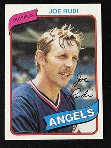Tarjeta de béisbol 1980 Topps #556 Joe Rudi California Angels vintage MLB - Imagen 1 de 2