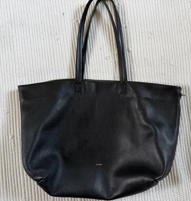 Cuyana Classic Zipper Black Tote Bag - Image 1 of 4