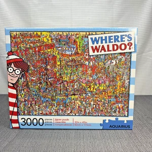Where's Waldo? 3000 Pieces Puzzle Jigsaw 32" x 45" Aquarius New in Sealed Box - Picture 1 of 6