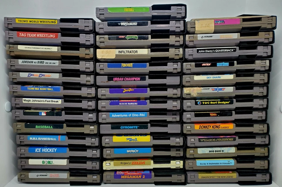 HUGE Vintage LOT of 40 Nintendo Cart w/Case (NES 1989) Authentic Tested! Mint!🕹 - Image 1 of 4