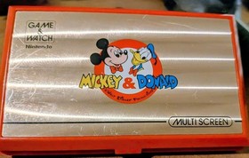 Nintendo Game & Watch Wide Screen Mickey Mouse MC-25 MIJ 1981 Good Condition s40