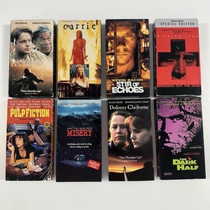 LOT 8 Classic VHS Movies Shawshank Redemption Misery Carrie Pulp Fiction + MORE - Bild 1 von 24
