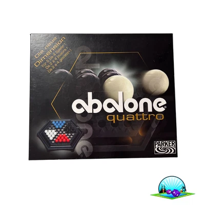 Abalone Quattro Spiel Gesellschaftsspiel Brettspiel Parker 2004 - Vollständig - Bild 1 von 4