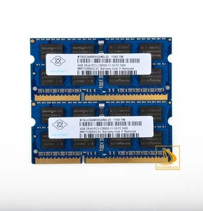 2PCS Nanya 4GB 2RX8 PC3-12800S DDR3 1600Mhz 204Pin SODIMM Laptop Memory RAM - Picture 1 of 12