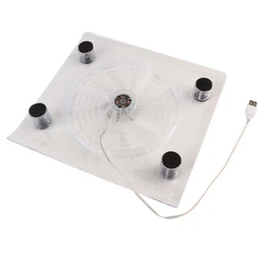 .›LED RGB Fan Cooler Non-slip Rubber Pad Laptop Holder USB Cooling Pad For PS3 S - Bild 1 von 7
