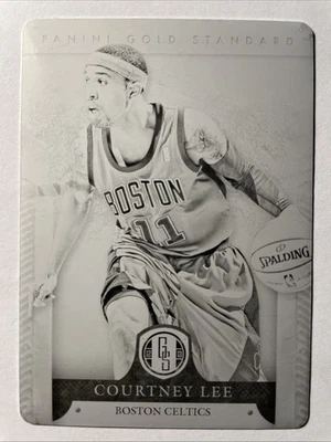 2012-13 Panini Gold Standard COURTNEY LEE True 1/1 Black Printing Plate CELTICS - Image 1 of 2