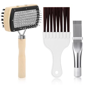 3Pcs Air Conditioner Condenser Fin Cleaning Brush Refrigerator Coil Cleaning ... - Picture 1 of 7