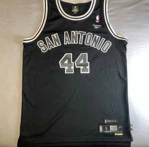 Vintage Reebok San Antonio Spurs George Gervin Auswärts Schwarz Trikot Herren Large " - Bild 1 von 17