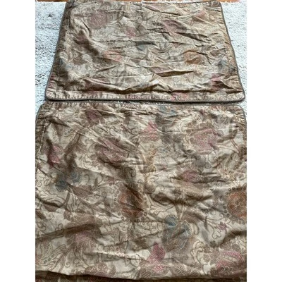 Juego de 2 fundas de almohada Ralph Lauren Venetian Court estándar satén beige  Foto 1 de 4