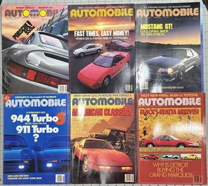 Vtg Automobile Magazine Lot 6 Issues Aug 1986 March April 1987 Feb Apr June 1988 - Foto 1 di 22