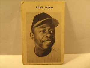 HANK AARON 2" x 3" Card 1F M+B [b4a4a] - Picture 1 of 6