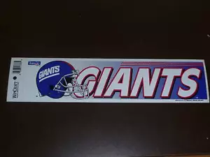 NEW YORK GIANTS NFL AUTOAUFKLEBER NEAR MINT BUNT - Bild 1 von 1