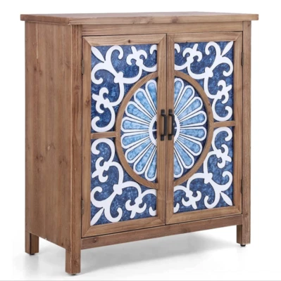 Buffet & Sideboard Accent Cabinet with 2 Doors Storage Decorative Cabinet - Image 1 of 4