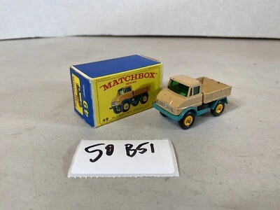 Matchbox Lesney vintage toy car box Unimog No. 49, 50B51 - Image 1 of 4