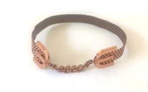 VTG. Renoir Matisse, Woven Copper Belt signed/measures 25" not including chain - Picture 1 of 8