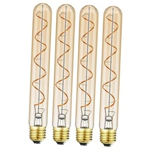 Vintage LED Spiral Filament Bulb T10, 8.9inch Long Tubular 8.9in(225mm) - Picture 1 of 7