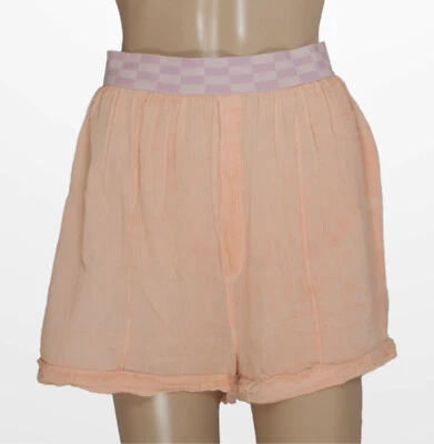 Free People Intimately Sleep Talk Boxer Corto Semi Transparente Bicicleta Algodón Pequeño S NUEVO Foto 1 de 4