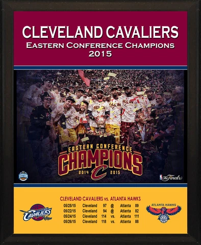 CLEVELAND CAVALIERS CAVS 2015 Eastern Conference Champs LeBron James 8x10 Plaque Cover