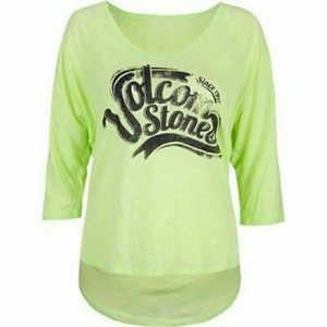 NWT Juniors Womens Volcom Raglan Loose Top Tee Shirt new - Picture 1 of 2