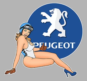 PEUGEOT right Pin Up Sticker droite  vinyle laminé - Imagen 1 de 1