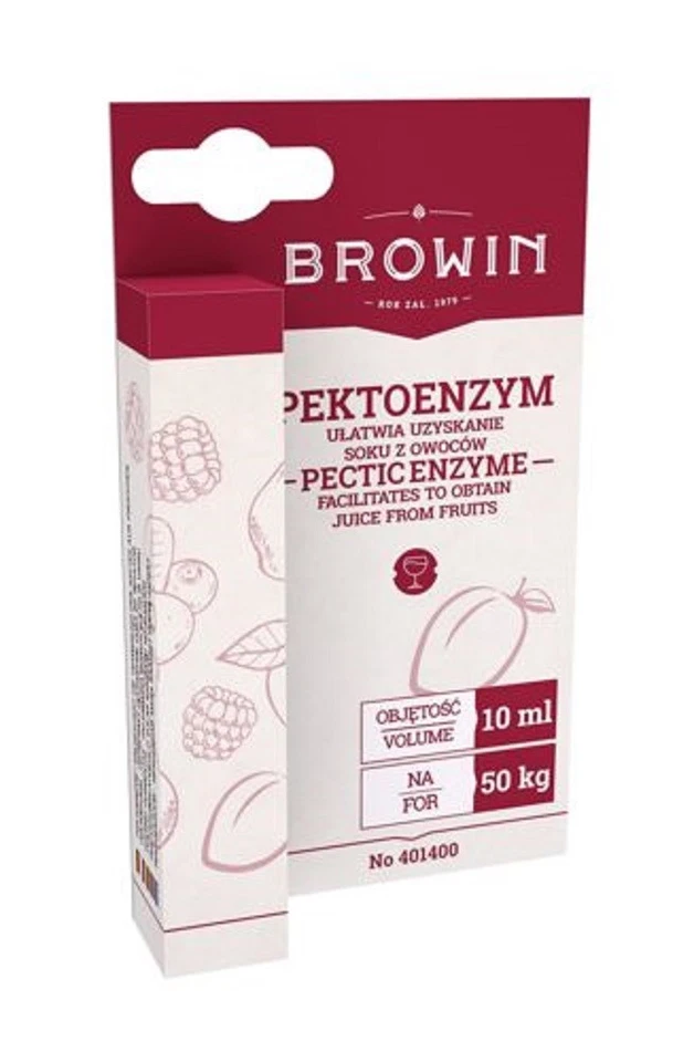 10 ml Pektinase mehr Saftausbeute Antigeliermittel hilfreich bei Saftgewinnung