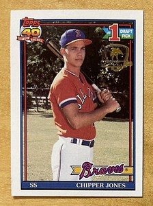 Chipper Jones RC 1991 Topps Desert Shield #333 Atlanta Braves NM