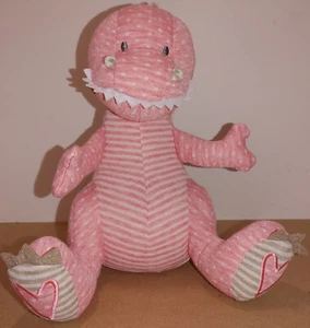 DEMDACO Pink Dino Plush 9 1/2 inches Tall #5004710066 - Picture 1 of 8