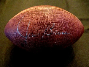 JIM BROWN CLEVE BROWNS HOF SIGNED AUTO VINTAGE PETE ROZELLE WILSON FOOTBALL JSA - Picture 1 of 3