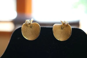 Vintage Earrings clip IMPERIAL PEARL SYNDICATE IPS 12K gold filled w small pearl - Picture 1 of 2