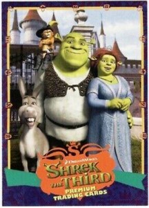 INKWORKS - SHREK THE THIRD TRADING CARD PROMO SELL SHEET & PROMO CARD S3-1