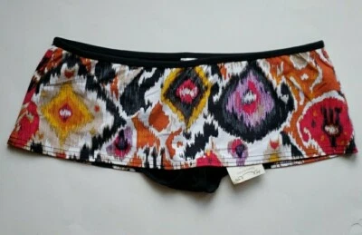NWOT KENNETH COLE NY Skirted Hipster Aztec Tribal Swim Bikini Bottom Sz S USA - Image 1 of 4