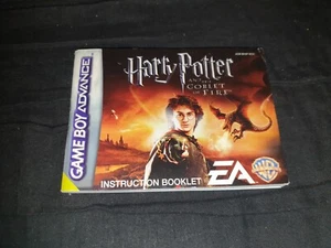 HARRY POTTER AND THE GOBLET OF FIRE Nintendo Game Boy Advance MANUAL ONLY - Picture 1 of 2