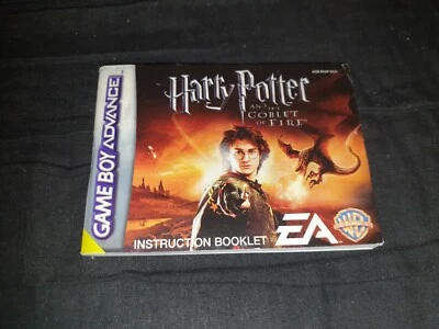 HARRY POTTER AND THE GOBLET OF FIRE Nintendo Game Boy Advance MANUAL ONLY - Image 1 of 2
