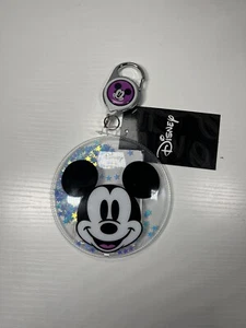 Disney Mickey Mouse Balloon Shaker Retractable Card Holder Lanyard Star Graffiti - Picture 1 of 5