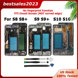 Incell/TFT LCD Display For Samsung S10 S10+ S8 S8+ S9 S9 Touch Digitizer Frame - Picture 1 of 43